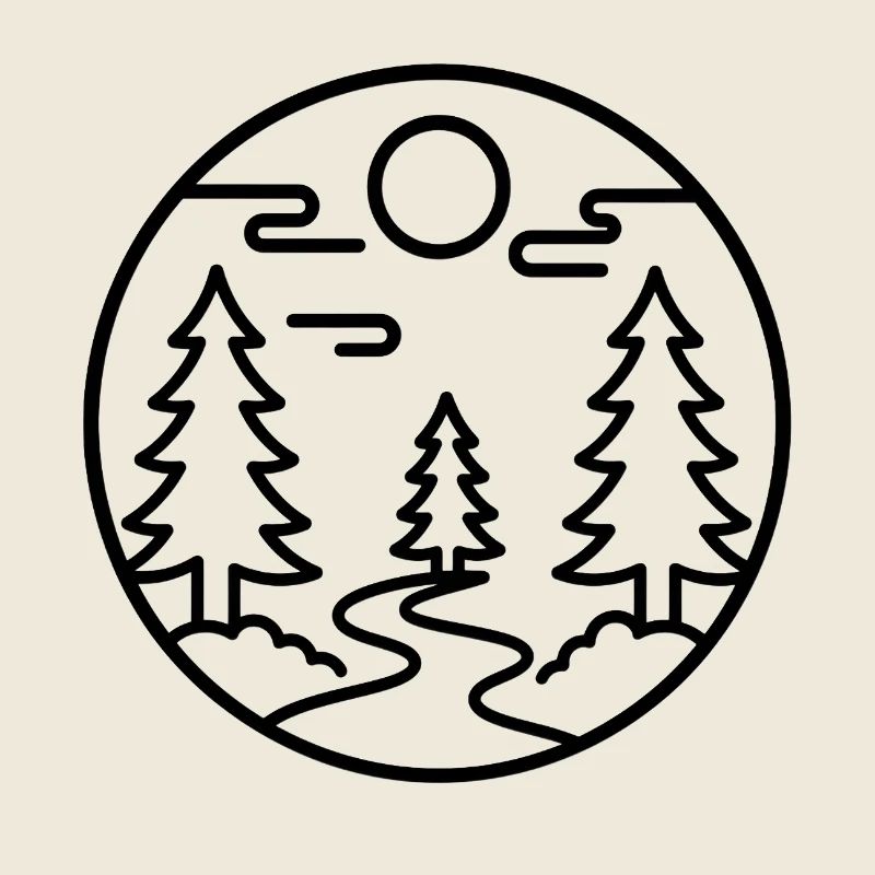 Moonforest Path Silhouette