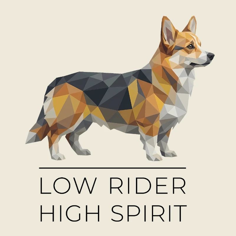 Corgi Low-Poly Art - Small Stature, big spirit