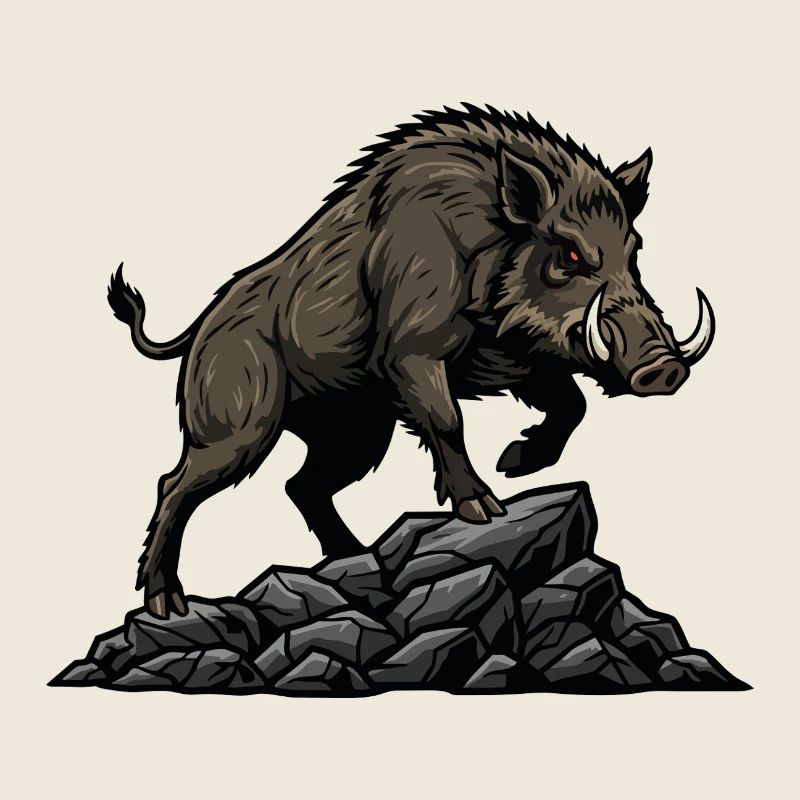 Wild Boar Boar Hunting Forest