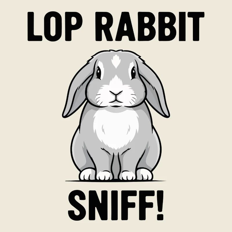 Ram Rabbit Sniff Lop Rabbit Grey