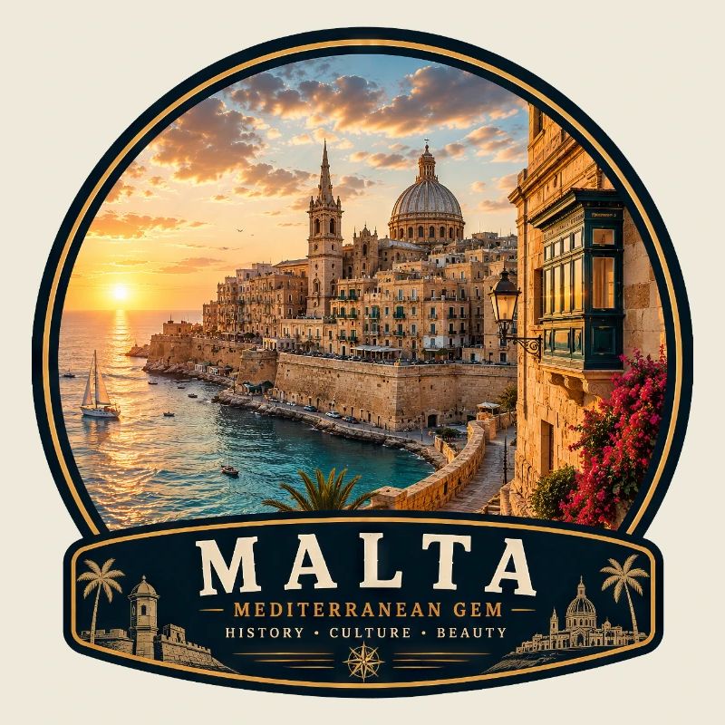 Malta Valletta Kolonialstil Urlaub Mittelmeer 