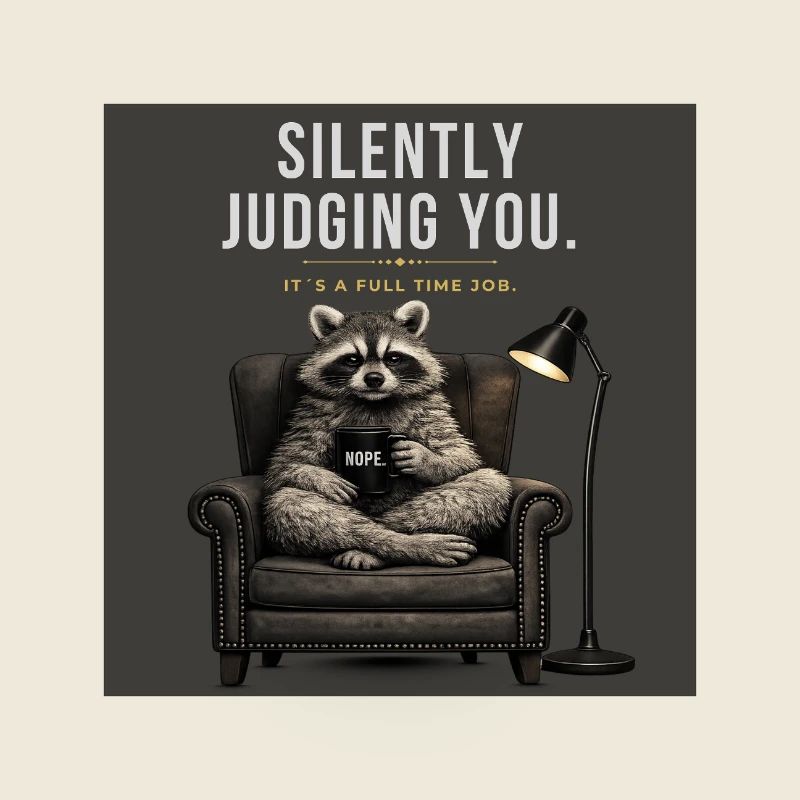 Silently Judging You Raccoon Meme