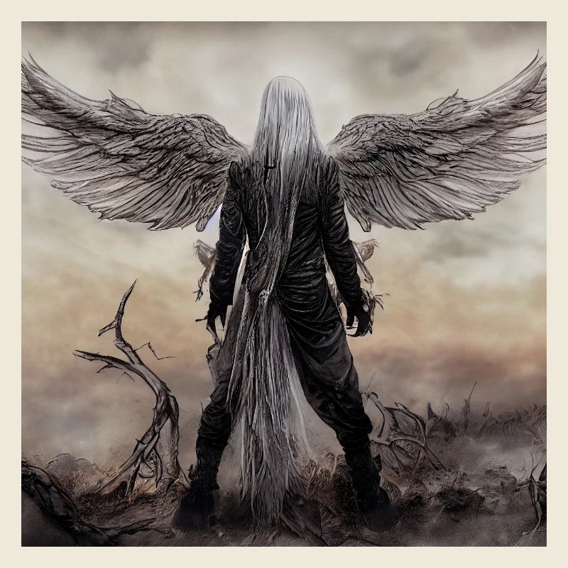 Winged Guardian in the Mist