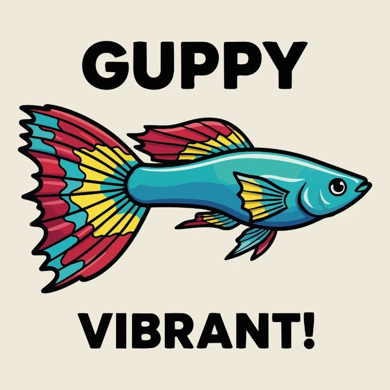 Fish Guppy Vibrant Swim Exotic Aquarium