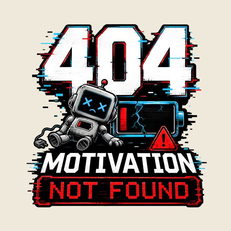 404 Motivation Not Found Roboter