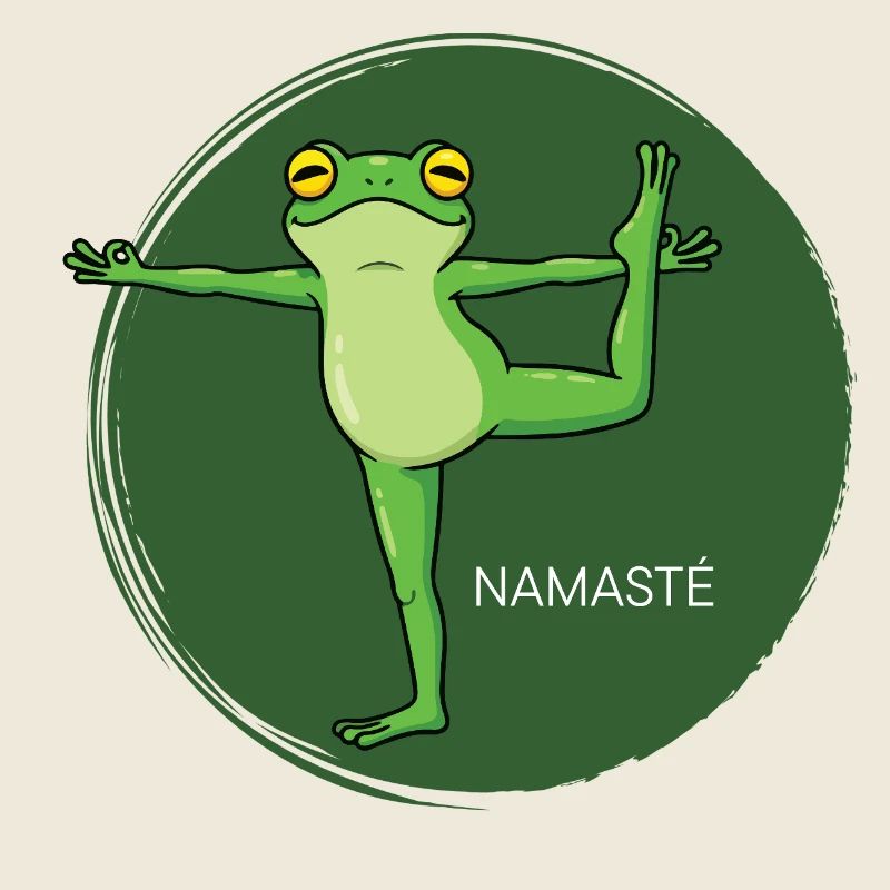 Frosch Namaste Yoga