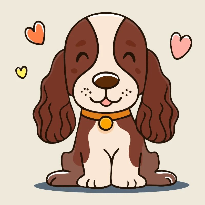 Puppy with fuzzy ears (chibi comic)