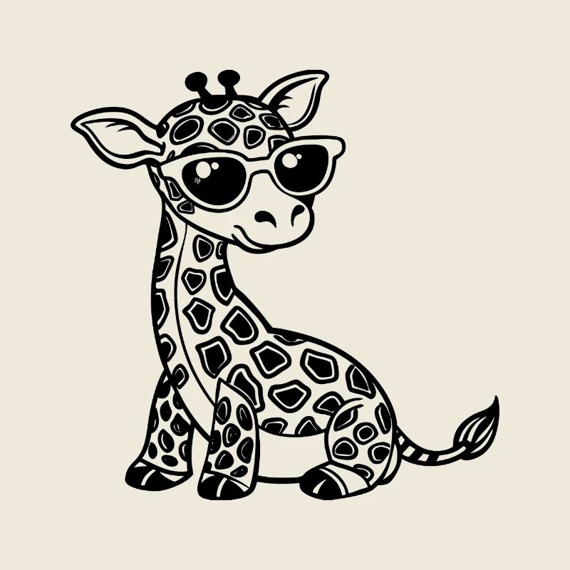 De jolies bébés girafes
