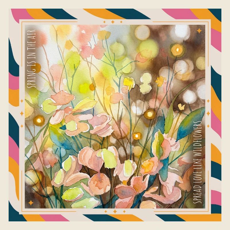 Richesse florale aquarelle