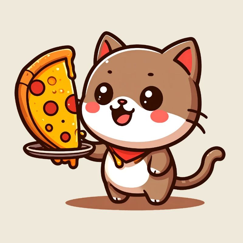 Kitten Pizza Joy