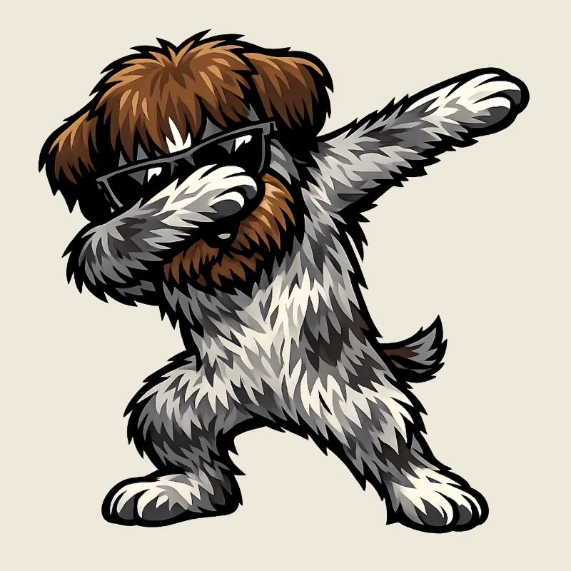 Dabbing Griffon Korthals