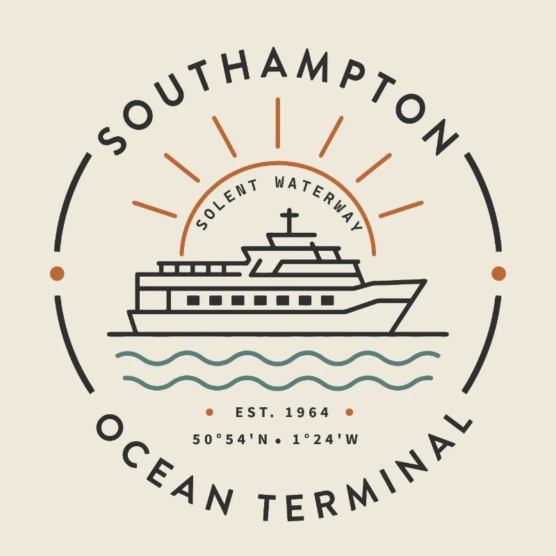 Southampton Ocean Terminal Maritime Abzeichen