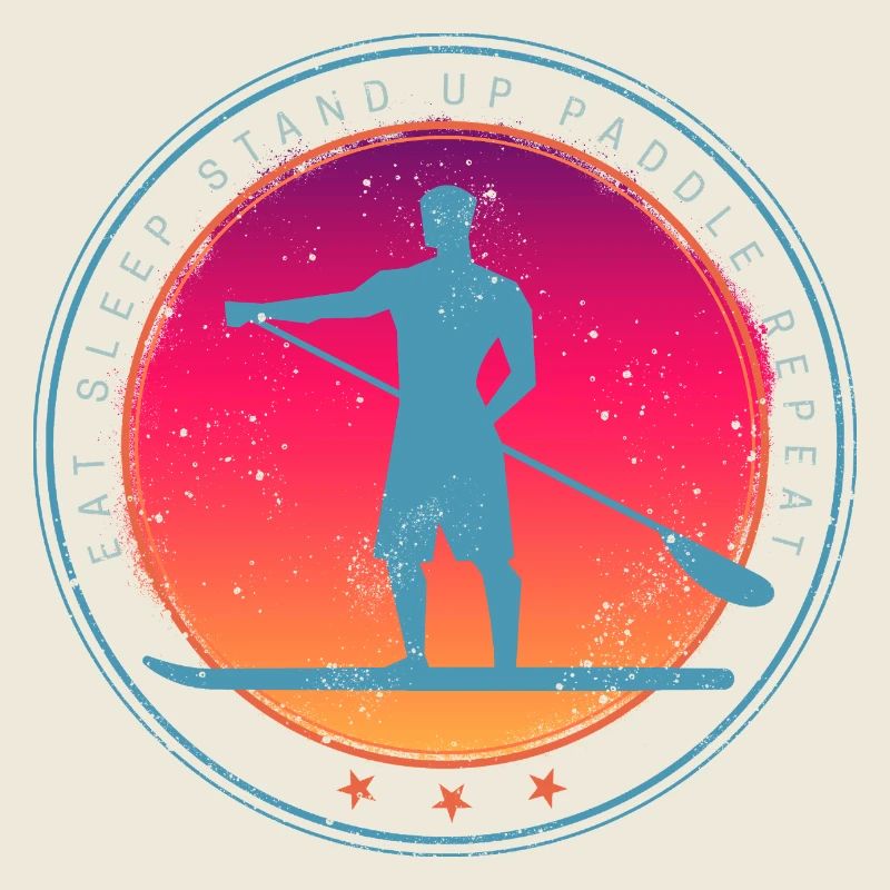 Stand Up Paddle Board Sunset Vintage SUP