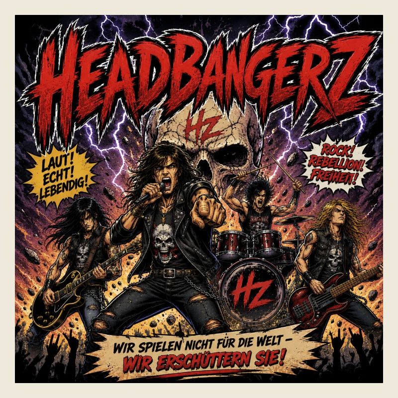 HeadbangerZ Thrash Rock Poster