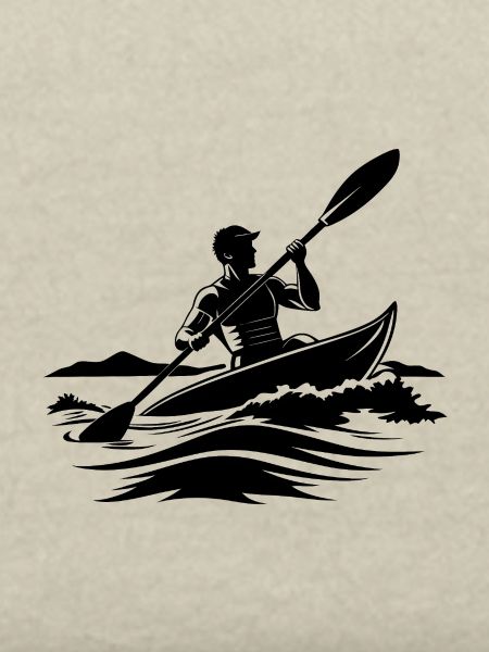 Man Kayaking