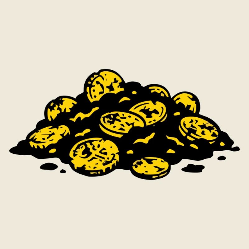 Gold Coins Treasure Geocaching