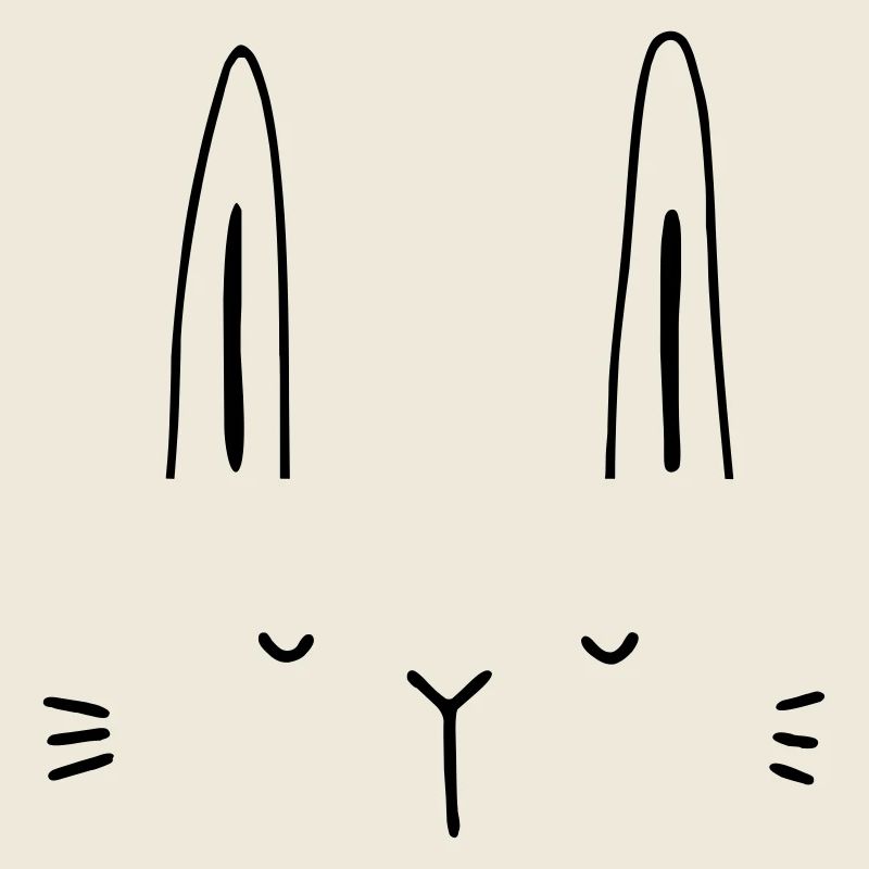 Hase Hasengesicht Gesicht Geschenkidee