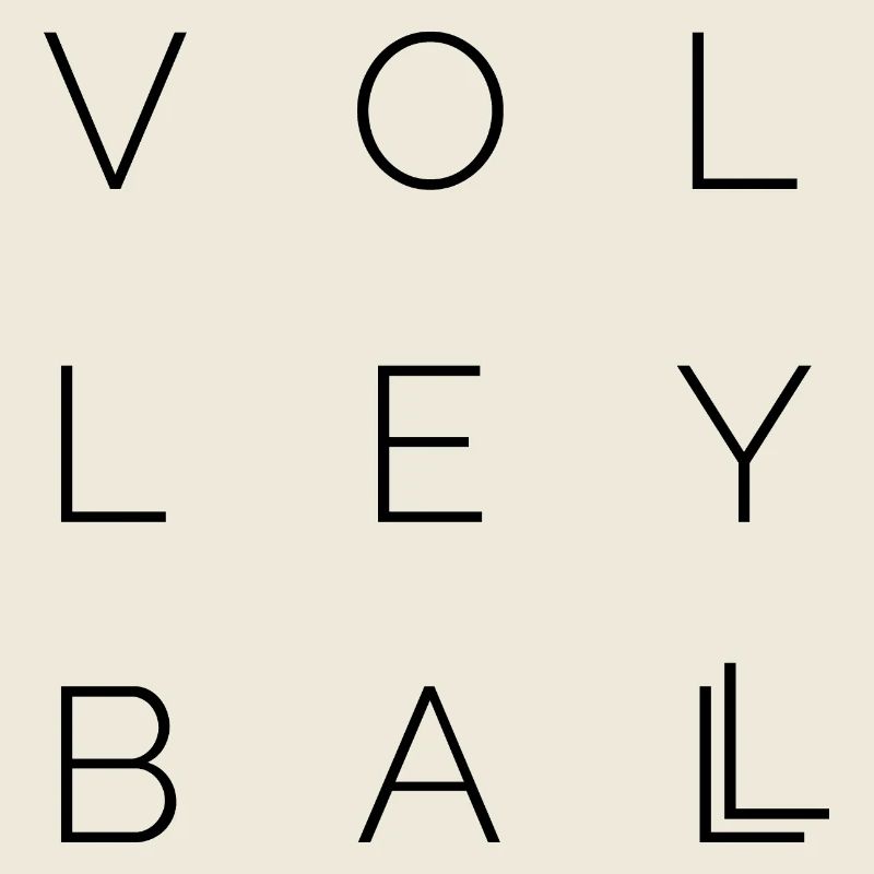 volleyball type font letters symbol Logo icon