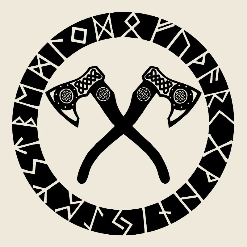 Haches noires vikings