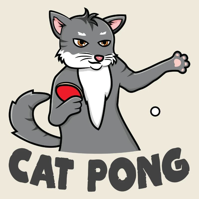 Katzen Ping Pong