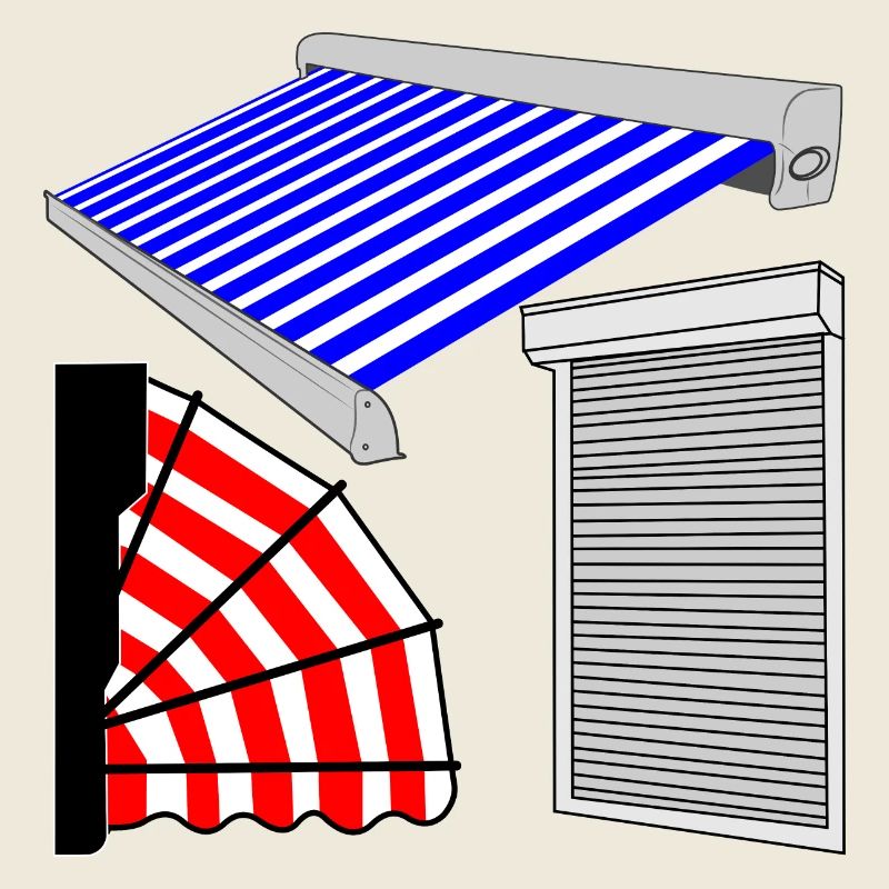 Sun blinds shutter marquis
