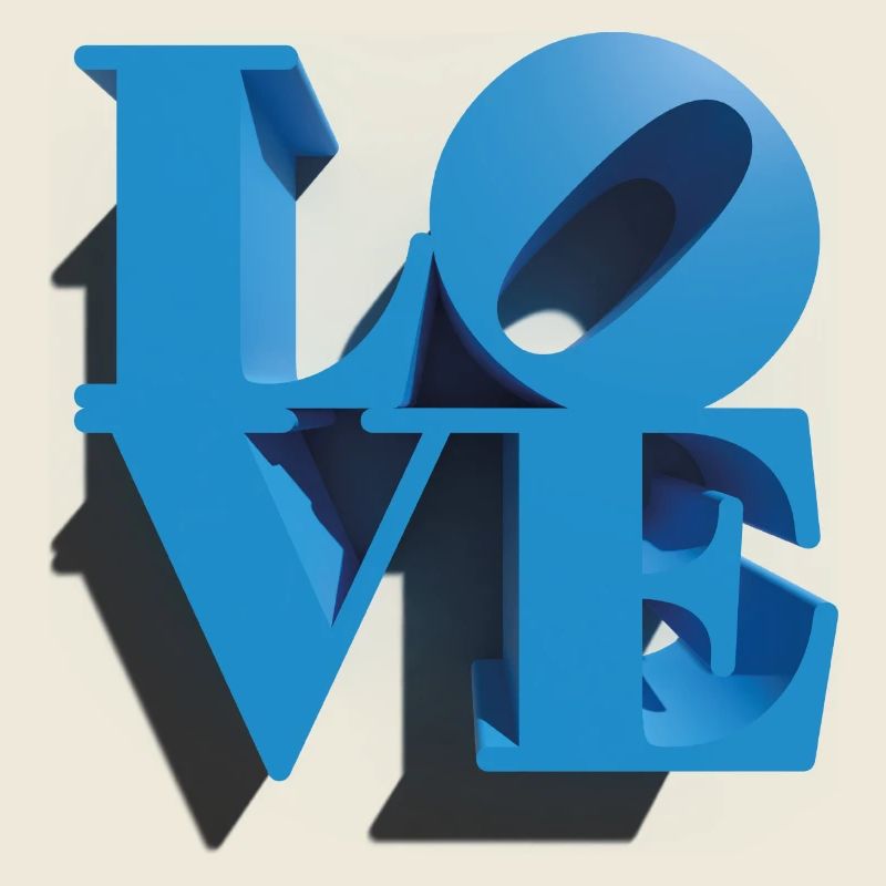 LIEBE 3D Cyan