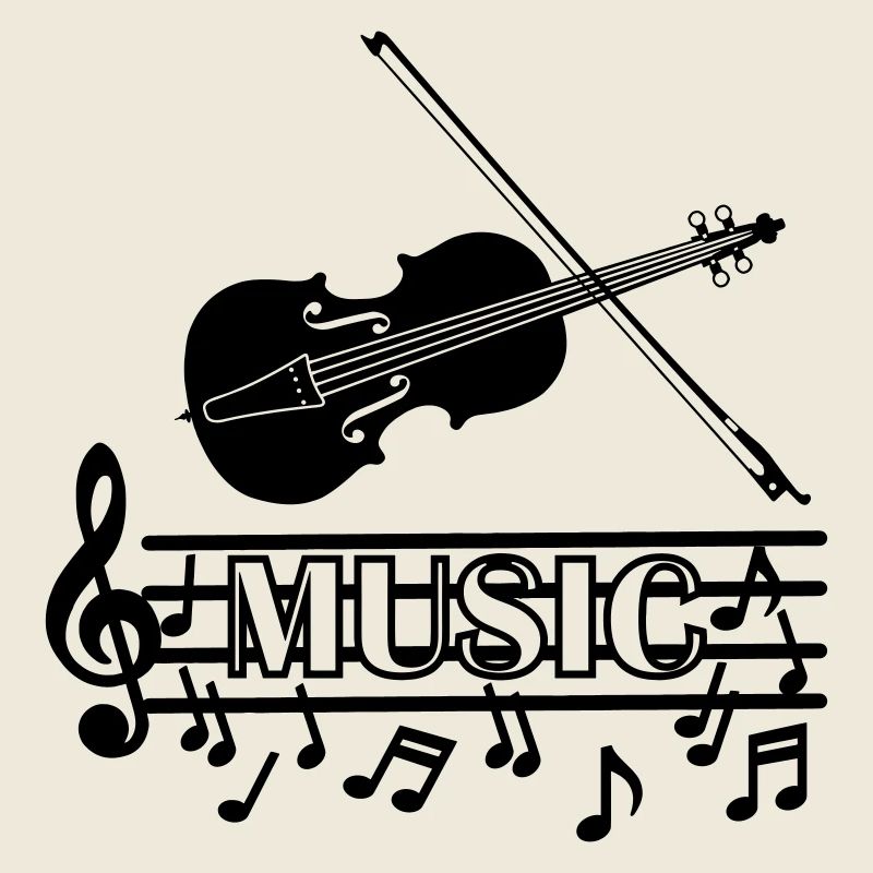 Violin music logo