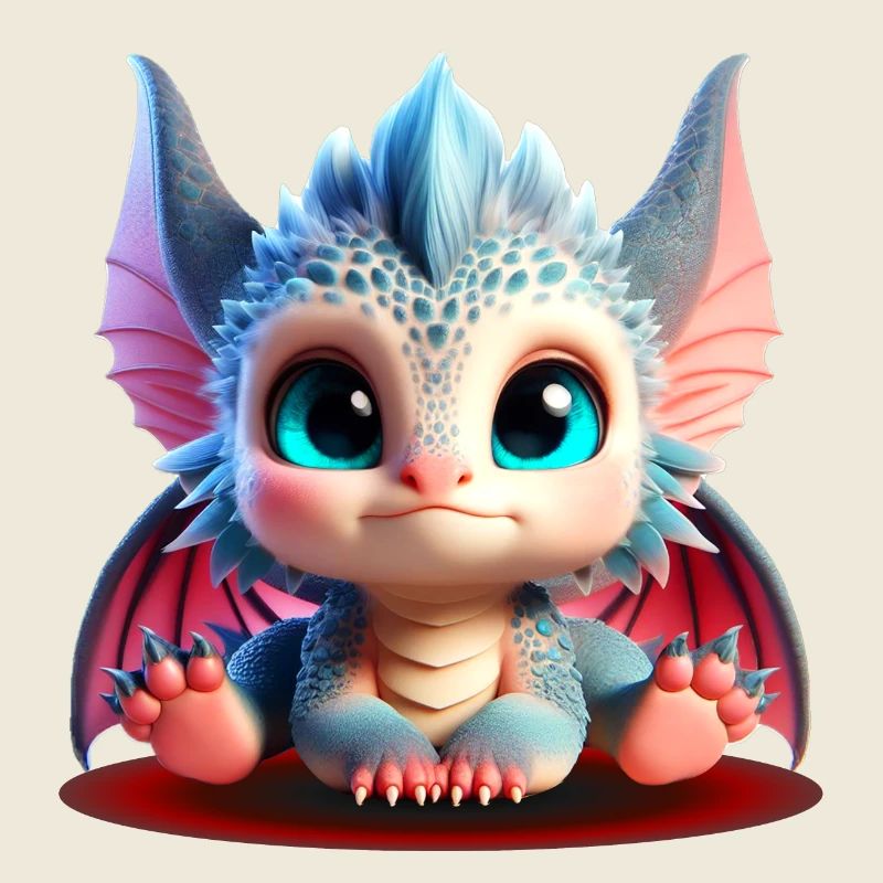 Entzückende Babydrachen | Bunte Chibi Edition