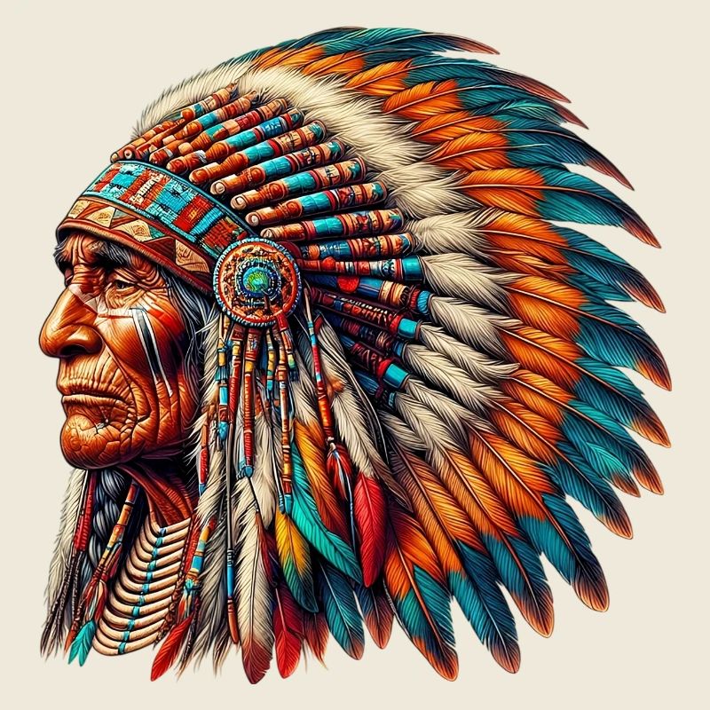Peau rouge amérindienne américaine
