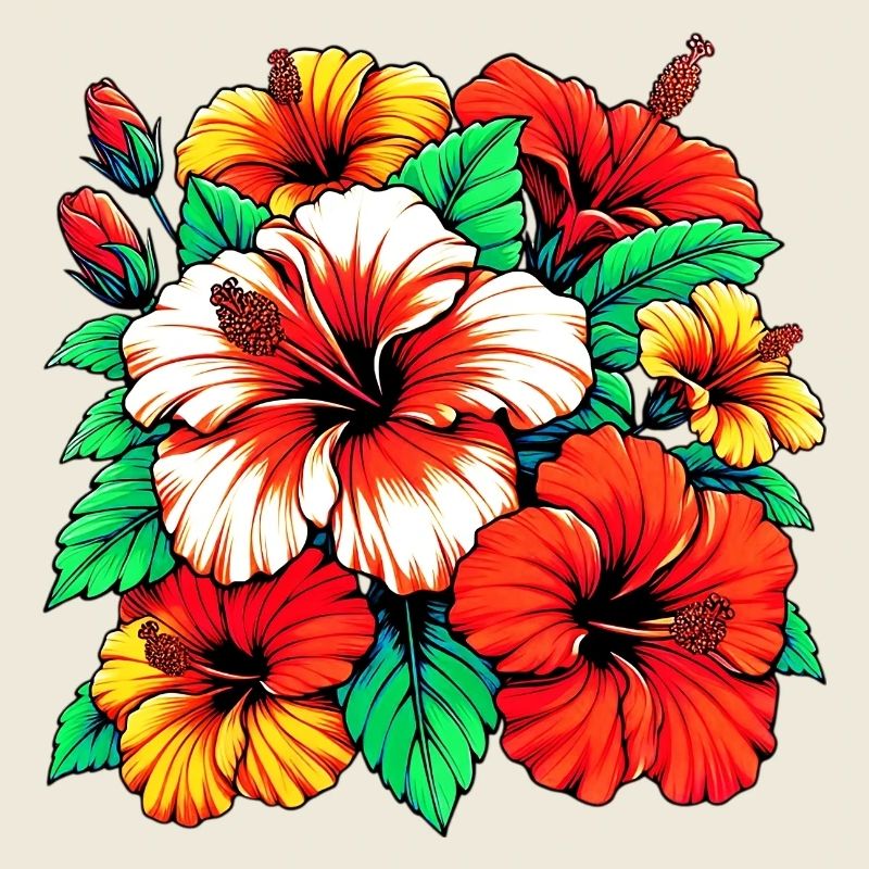 Fleurs d’hibiscus