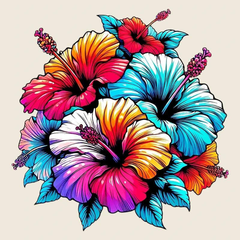 Fleurs d’hibiscus