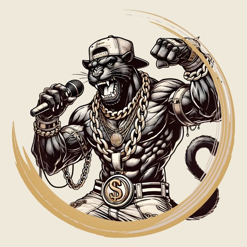 Une panthère musclée comme un rappeur, de l’énergie et du style