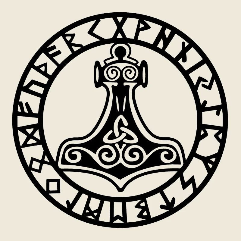Marteau viking noir