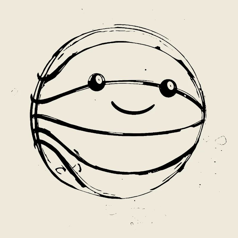 Basketball Ball Comic Look