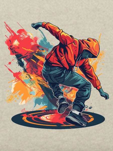 Breakdancer Graffiti