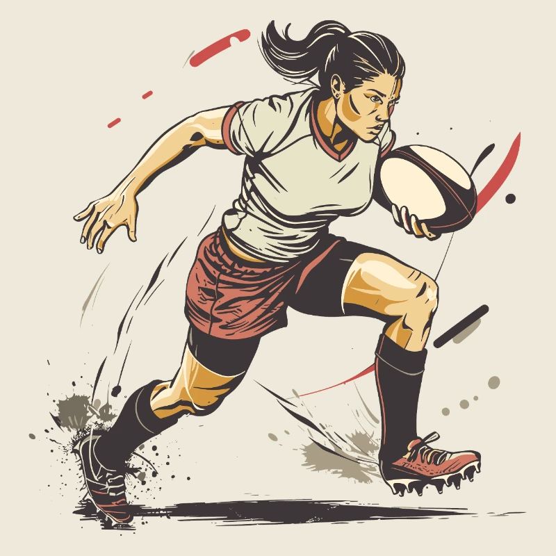 Joueuse de rugby