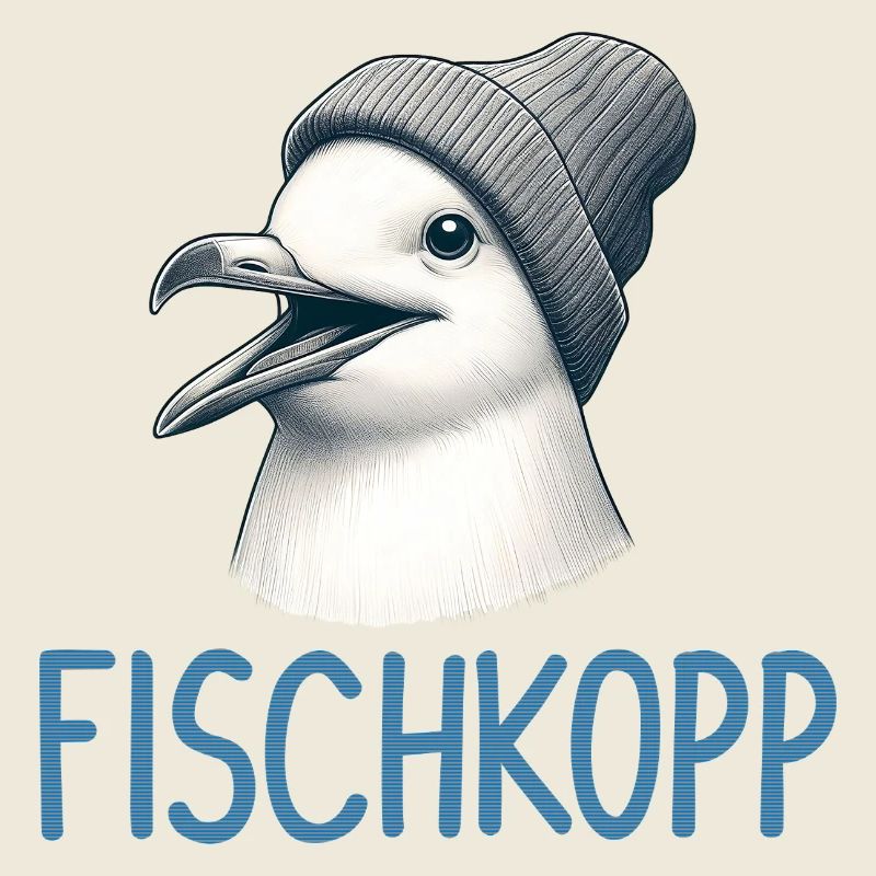 Moin Seagull Bird Fischkopp Hamburg Bonnet