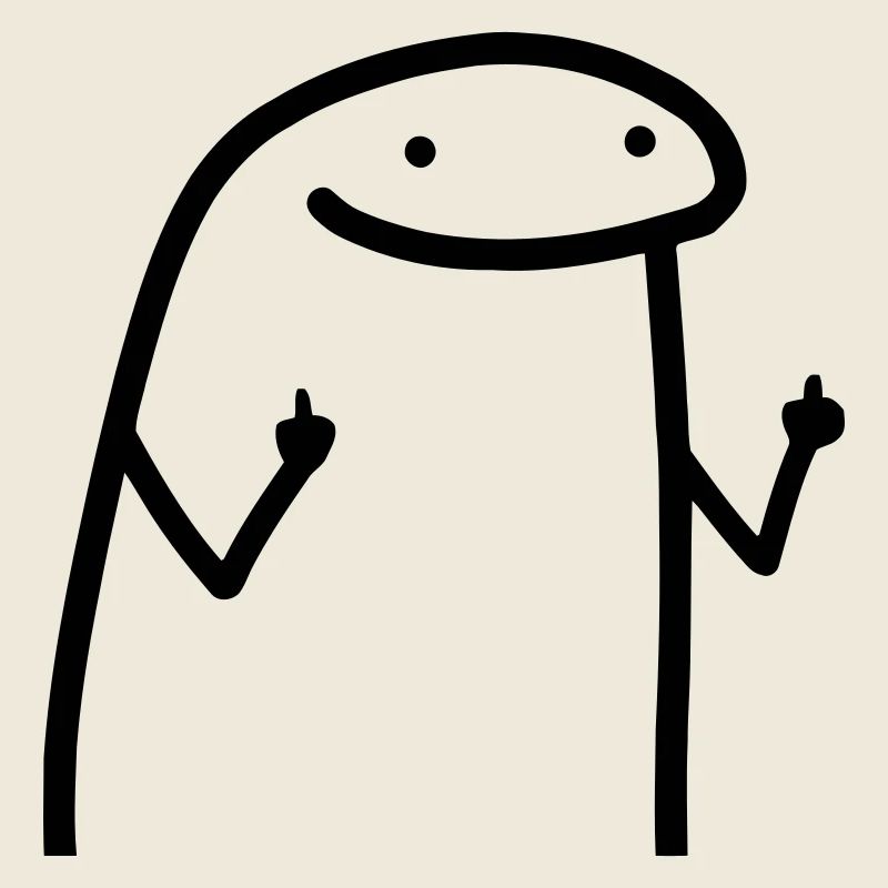 Flork der Kühe Mittelfinger Meme