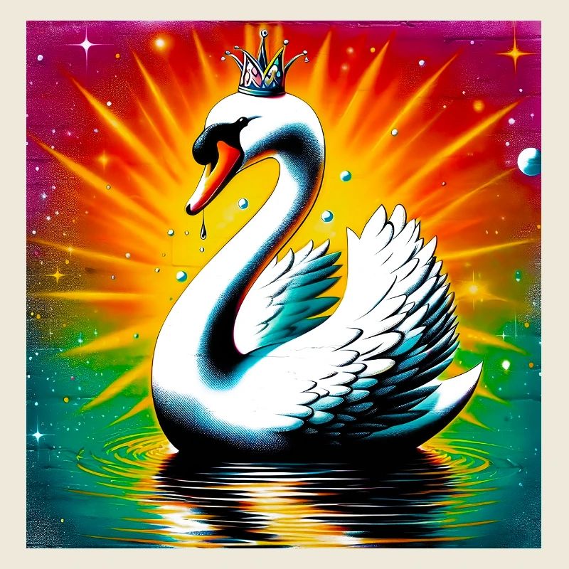 Cygne avec la couronne