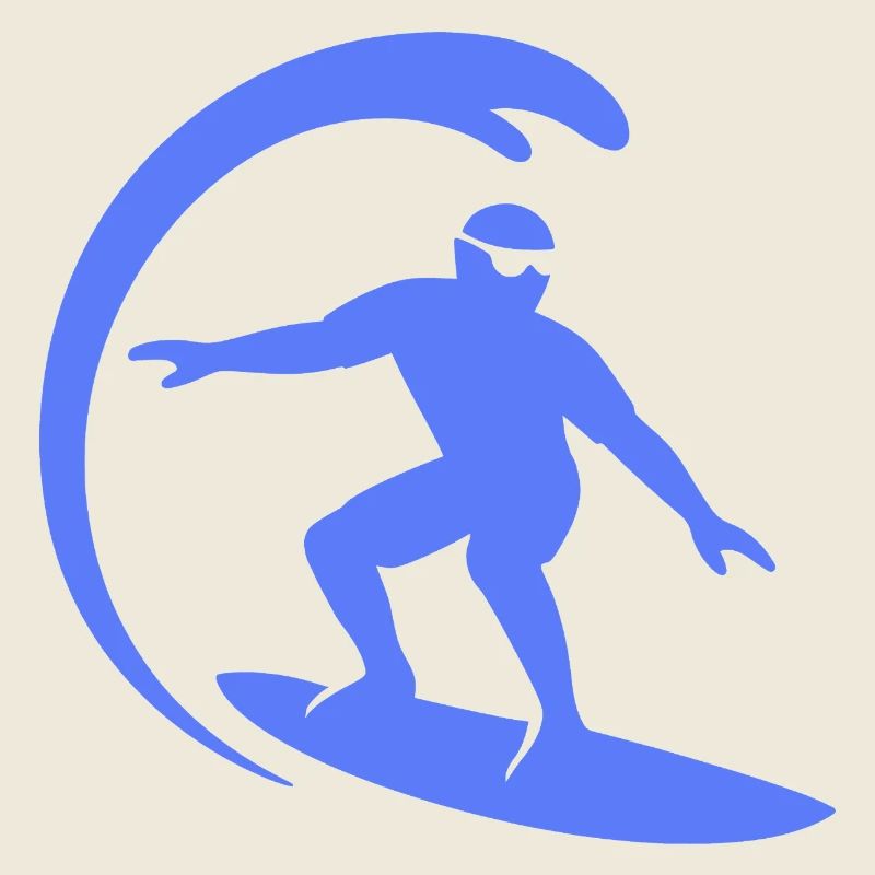 Surfer Surfing Surfboard Silhouette Summer