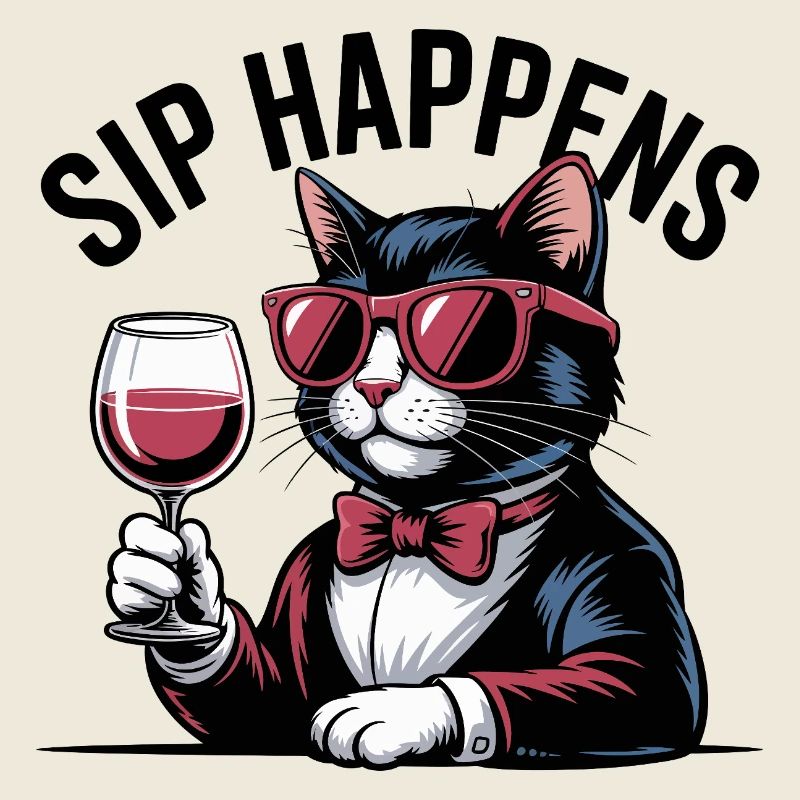 Sip Happens Katzenwein-Liebhaber