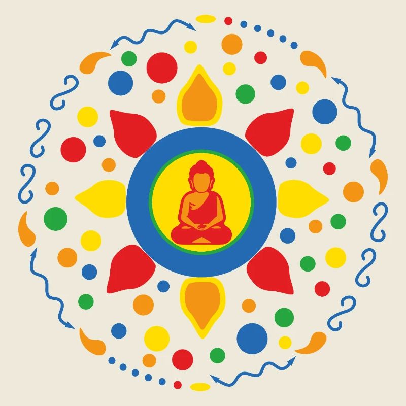 Bouddha Mandala Lotus Fleur Ornement