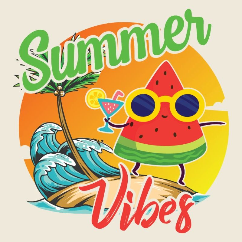 Sommer Vibes Wassermelone Design