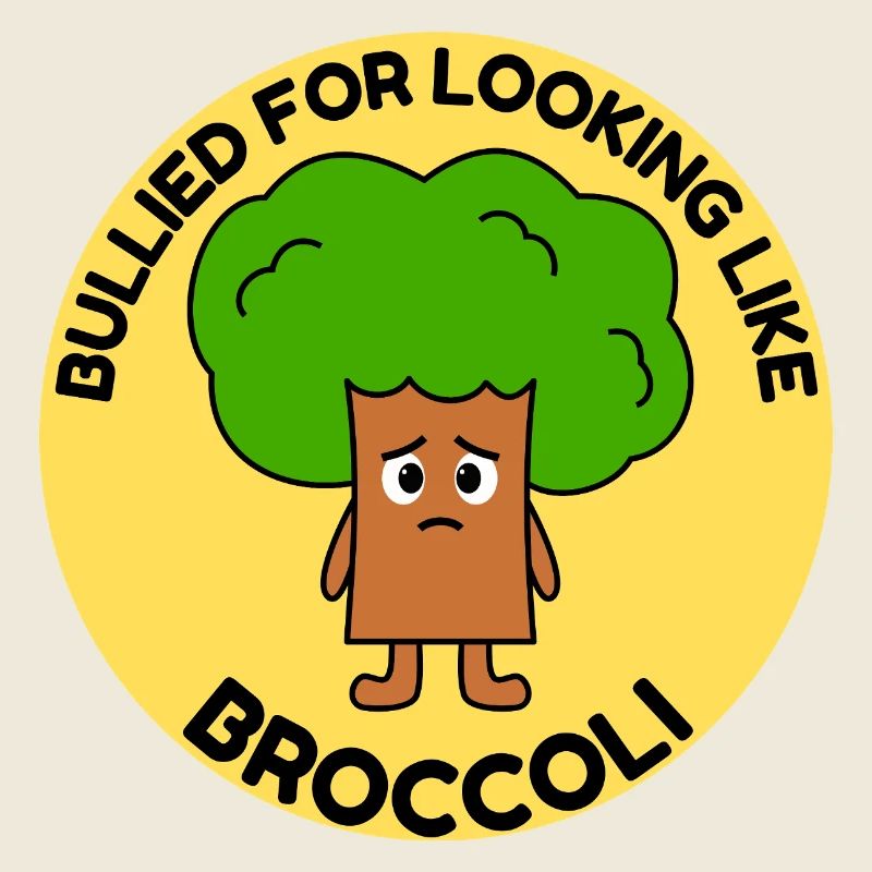 Drôle Brocoli Bande Dessinée Intimidation Arbre Intimidation