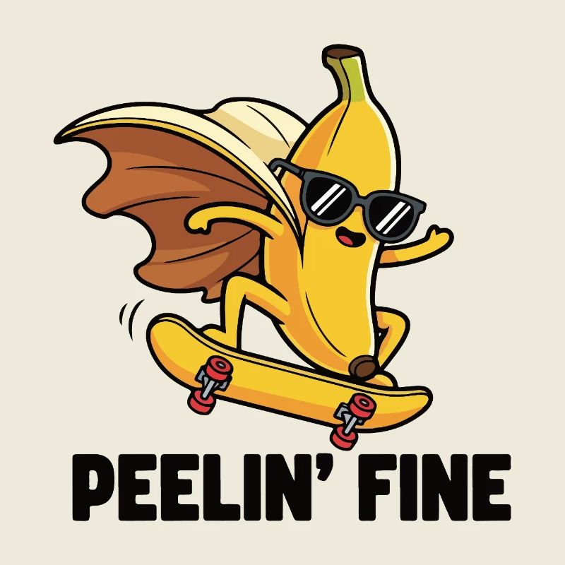 Schlittschuh Banane