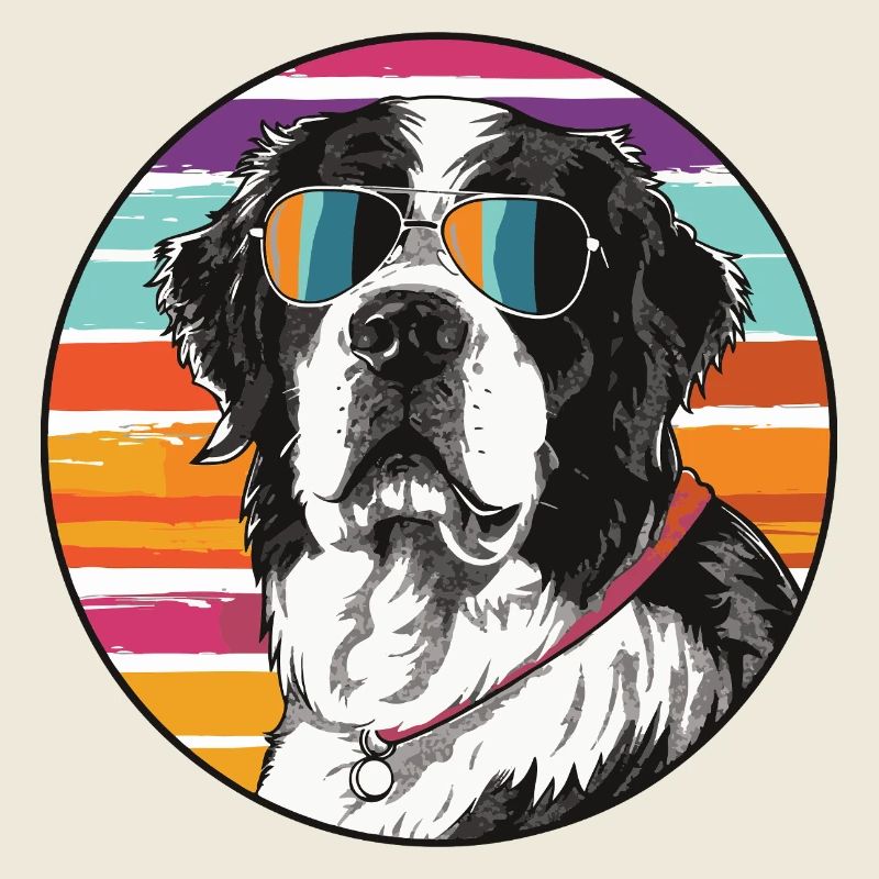 Chien cool avec des lunettes de soleil