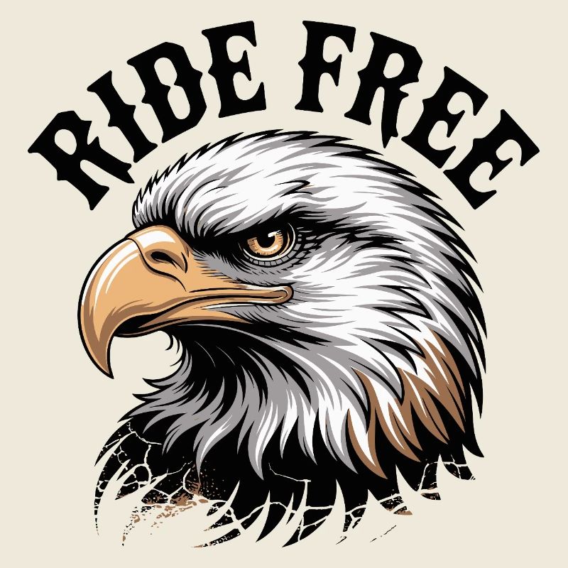 Eagle Head Ride Free Emblem