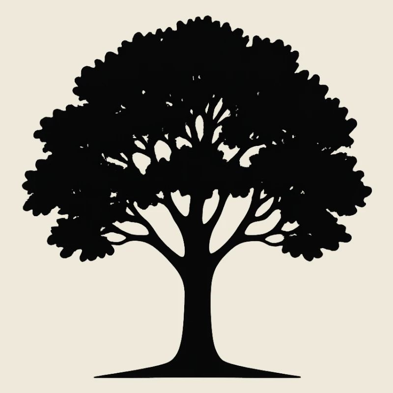 Illustration d’art d’arbre élégant