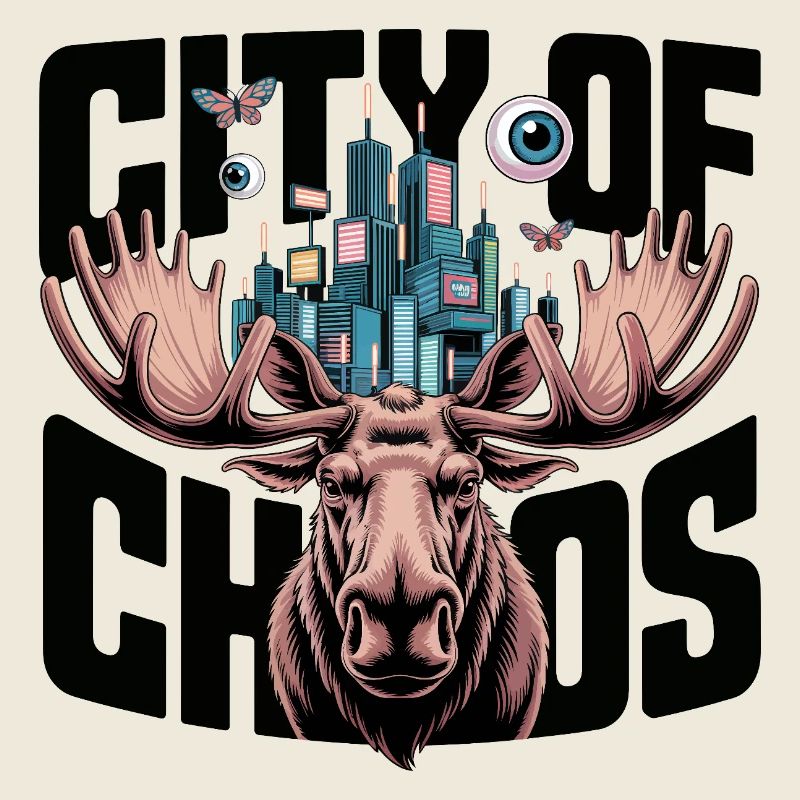 Moose City Skyline-Geweihe