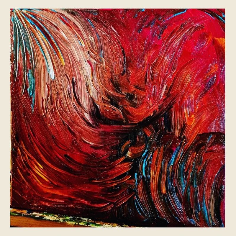 Fire Swirl Canvas Print